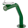 Haws Galvanized Steel Outdoor Pedestal Drinking Fountain, 11 Gauge, Green