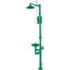 Haws® AXION®, 8336, MSR Corrosion-Resistant PVC Plastic Combo Drench Shower, Eye/Face Wash
