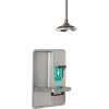 Haws® AXION®, 8356WCC, MSR Barrier-Free Wall-Mounted Recessed Combo Shower, Eye/Face Wash