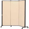 Healthflex Portable Medical Privacy Screen, 3-Panel, Desert