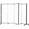 Healthflex Portable Medical Privacy Screen, 5-Panel, Vinyl Ice