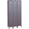 Hallowell ValueMax Single Tier 3 Door Locker, 12"Wx15"Dx72"H, Dark Gray, Assembled