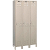Hallowell UH3258-1A-PT ValueMaxLocker - 12"x15"x72" - Single Tier - 3 Wide - Assembled - Tan