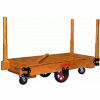 Hamilton® Tilt Truck 36 x 72 Solid Wood - Mold-on Rubber Wheels 3000 Lb. Cap.