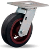Hamilton® Medium Service Swivel 6 x 2 Mold-On Rubber Roller 410 Lb. Caster
