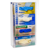 Horizon Mfg. Top Loading Plastic Box Glove Dispenser, Holds 2 Boxes, 10"H x 11"W x 4"D, Clear