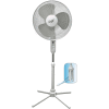 Comfort Zone® CZST161BTE Oscillating Pedestal Fan White 16"