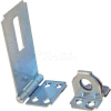 Ultra Hardware Fixed Staple Safety Hasp, Steel, 6"L, Zinc Finish - Pkg Qty 12