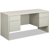 HON® Kneespace Credenza - 60"W x 24"D x 29-1/2"H - Silver Mesh/Light Gray - 38000 Series