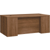 HON® Breakfront Desk Shell Bow Front - 72"W x 42"D x 29"H - Pinnacle - Foundation Series
