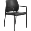 HON® Stacking Guest Chair - Vinyl - Black - Accommodate Series - Pack of 2