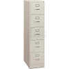 HON® - 310 Series 5 Drawer Vertical File 26-1/2"D Letter Light Gray