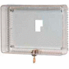 Honeywell Large Universal Thermostat Guard W/ Clear Cover Base Opaque Wallplate TG512A1009