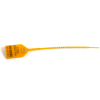 Global Industrial Variable Length Plastic 9" Seal, Yellow, 100/Pack