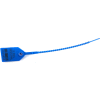 Global Industrial Variable Length Plastic 9" Seal, Med Blue, 100/Pack