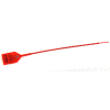 Global Industrial Variable Length, Plastic 12" Seal, Red, 100/Pack