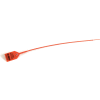 Global Industrial Variable Length, Plastic 15" Seal, Orange, 100/Pack