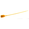 Global Industrial Variable Length, Plastic 15" Seal, Yellow, 100/Pack