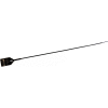 Global Industrial Variable Length, Plastic 18" Seal, Black, 100/Pack