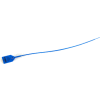 Global Industrial Variable Length, Plastic 18" Seal, Med Blue, 100/Pack