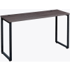 Interion® Open Plan Standing Height Desk - 60"W x 24"D x 40"H - Charcoal Top with Black Legs