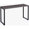 Open Plan Standing Height Desk - 72"W x 24"D x 40"H - Charcoal Top with Black Legs