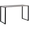 Interion® Open Plan Standing Height Desk - 72"W x 30"D x 40"H - Gray Top with Black Legs