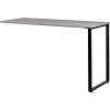 Interion® Open Plan Standing Height Return Desk - 48"W x 24"D x 40"H - Gray Top w/Black Legs