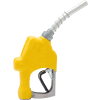 Husky 1A Unleaded Nozzle w/3-Notch Hold Open Clip, Full Grip & Metal Hand Guard - 696104N-05