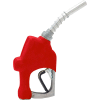 Husky 1HS Heavy Duty Diesel Nozzle w/3-Notch Hold Open Clip & Metal Hand Guard - 696310N-02