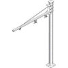 Hubbell W5F-060902 Jib Kit-Heavy Duty Floor Mounted, 50 Lb. Cap. 6 Ft. Fixed Boom on 9' Column