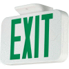 Hubbell CEGRC LED Exit Sign, White, Green Letters, Remote Capacity, w/ Ni-Cad Battery
