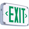 Hubbell CEWDGE LED Wet Location Exit Sign, Double Face, Green w/ Nickel Cadmium Battery