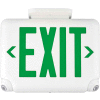Hubbell EVCUGW Compact LED Combo Unit, White w/ Green Letters