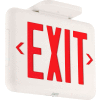 Hubbell EVEURW Compact Architectural LED Exit Sign, White w/ Red Letters, 120/277V