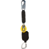 Honeywell Miller TurboLite Flash Personal Fall Limiter, Eye Carabiner, Alum. Locking Snap Hooks, 6'L