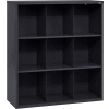 Sandusky Cubbie Storage Organizer - 9 Sections - Black