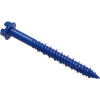 3/16" x 4" Wejcon® Concrete Screw - Slotted Hex Washer Head - Steel - Pkg of 100