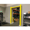 Ideal Shield&#174; Goal Post Dock Door Guard, Steel & HDPE Plastic, Yellow, 168&quot; x 168&quot;