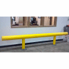 Ideal Shield® Steel & HDPE Plastic, Heavy Duty One-Line Guardrail, 96" x 42", Yellow