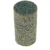 Grier Abrasives Plug Cylinder, Flat Tip, 1-1/2" x 2-1/2" - 5/8-11 Shank, 16, Brown - Pkg Qty 20