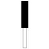 Grier Abrasives Mounted Point W189, 1/2" x 2" - 1/4x1-1/2 Shank, 60, White - Pkg Qty 50