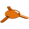 Ideal Warehouse RapidRoll™ 3-Legged Base For Portable Barrier System, 70-7010