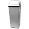 White® Mipro® Swing Top Receptacle - 21 Gallon, White, 1141-1