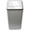White® Mipro® Swing Top Receptacle - 36 Gallon, White, 1161-1