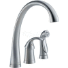 Delta 4380-AR-DST, Pilar Single Handle Kitchen Faucet W/Spray, Arctic Stainless