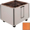 Book Drop Cart - 26-1/8"W x 24-3/8"D x 24-3/8"H Oiled Cherry