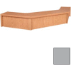 Corner Riser - 48-3/4"W x 48-3/4"D x 10"H Gray