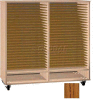 Ironwood Mfg. FS Series - 50 Open Folio Music Storage Cabinet - Oak