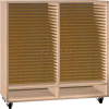 Ironwood Mfg. FS Series - 50 Open Folio Music Storage Cabinet - Maple